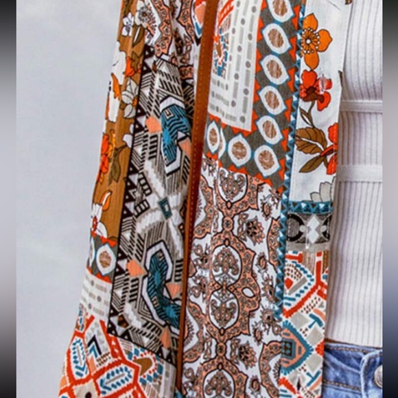 Boho open front cardigan shirt - Picture 5 of 5